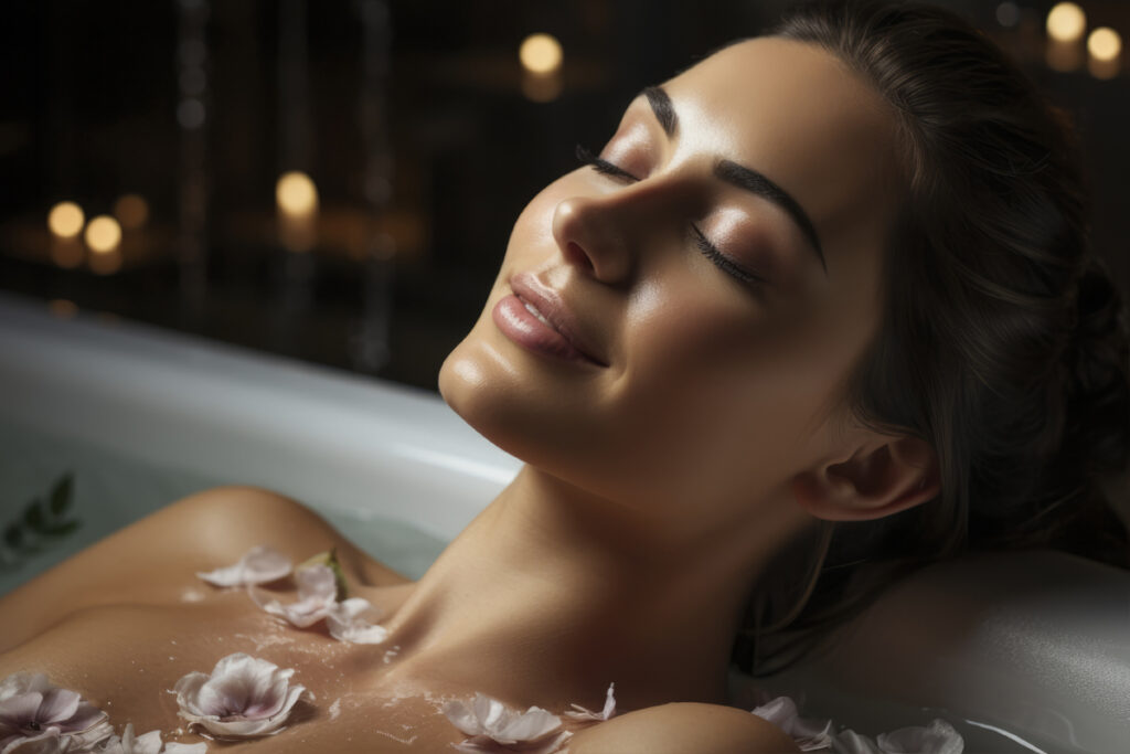 relax and enjoy in spa salon, getting thai massage by profession